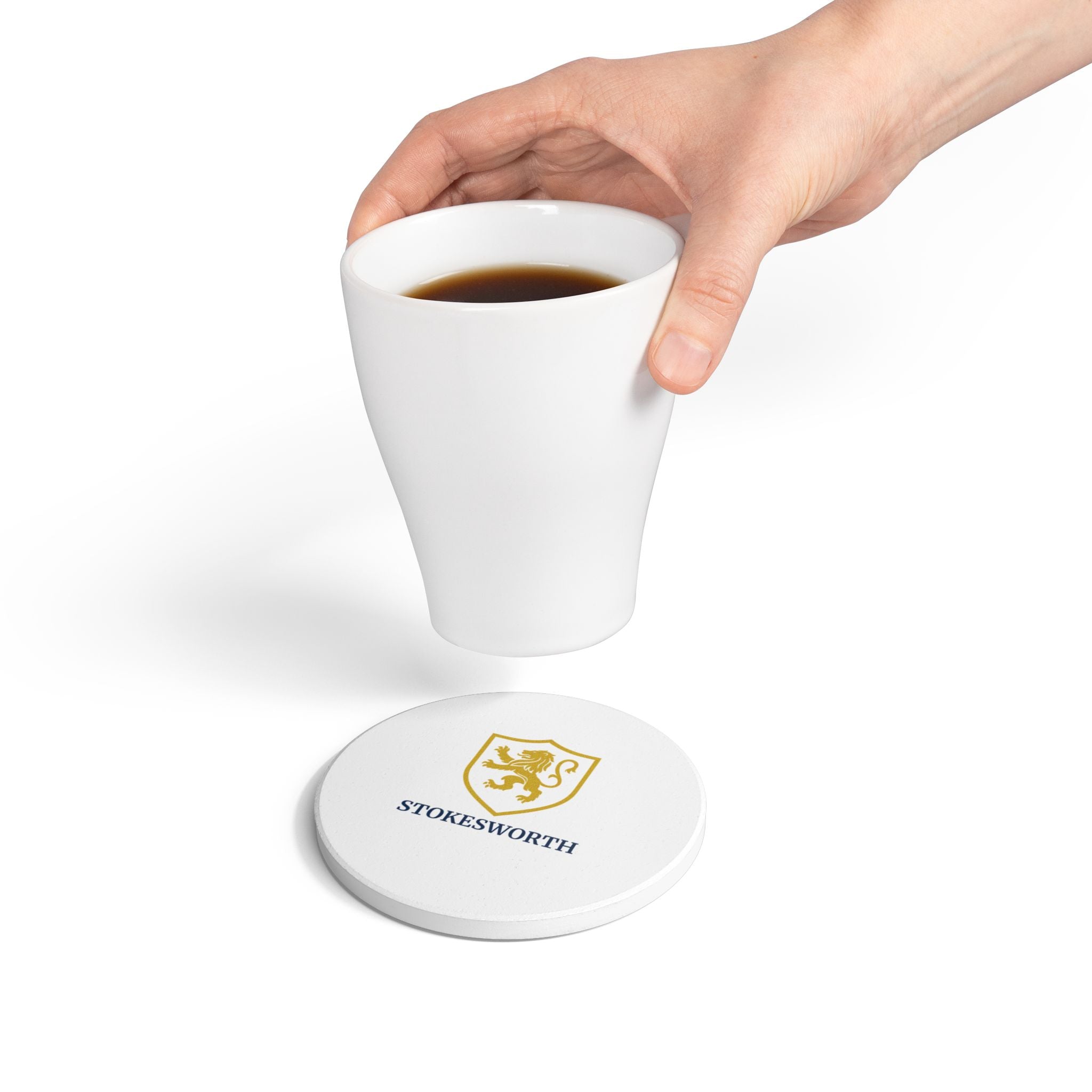 Stokesworth Lion Crest Ceramic Coaster