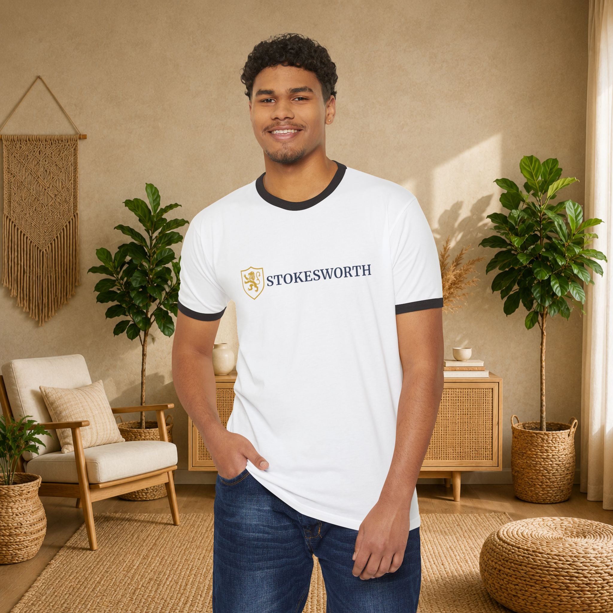 Stokesworth Crest Ringer T-Shirt