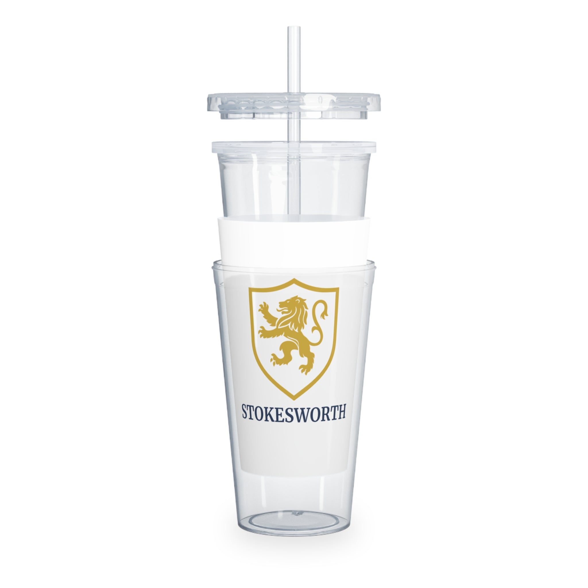 Stokesworth Crest Tumbler with Straw