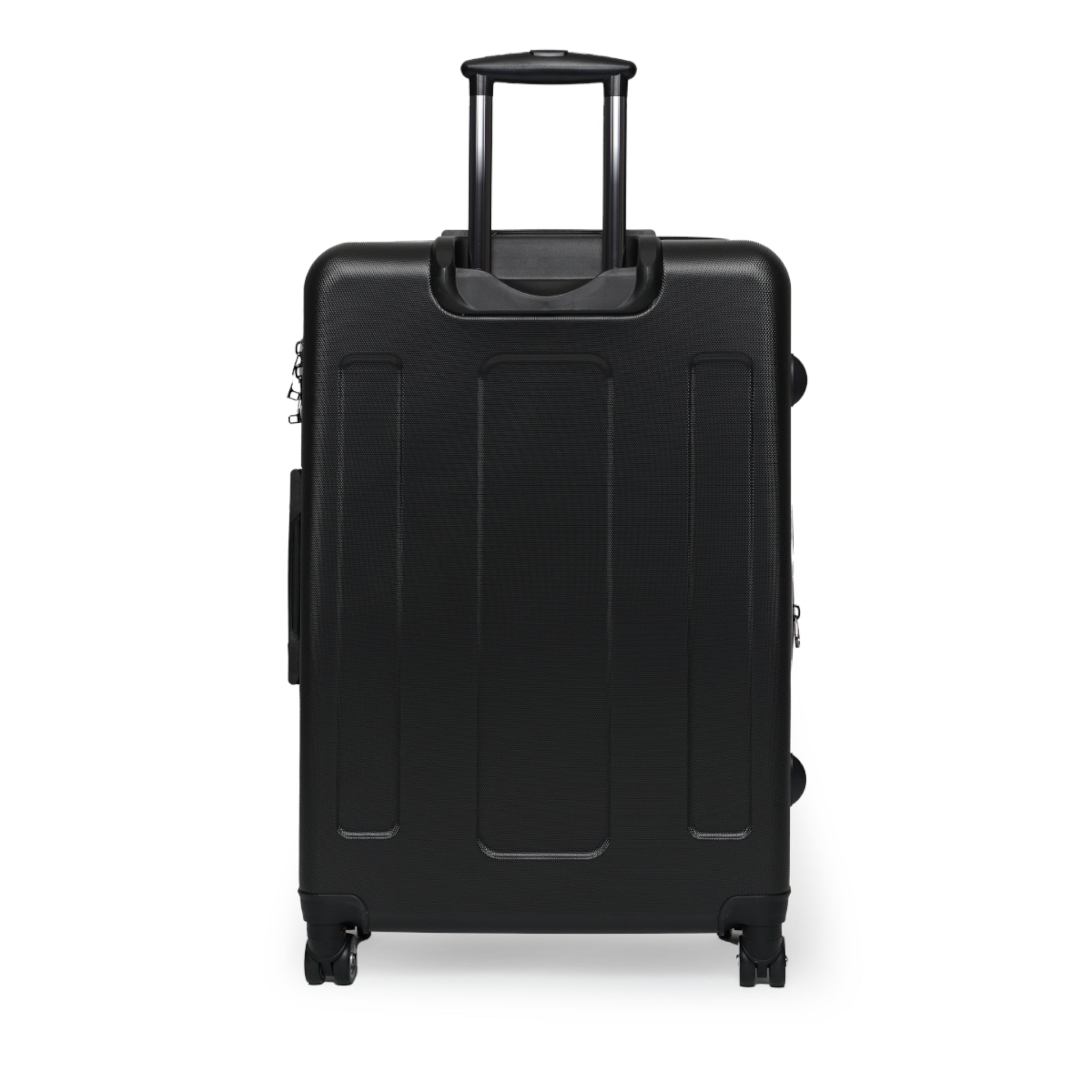 Custom Logo Suitcase Cover — Personalized Travel Luggage Protector with Repeated Crest Design