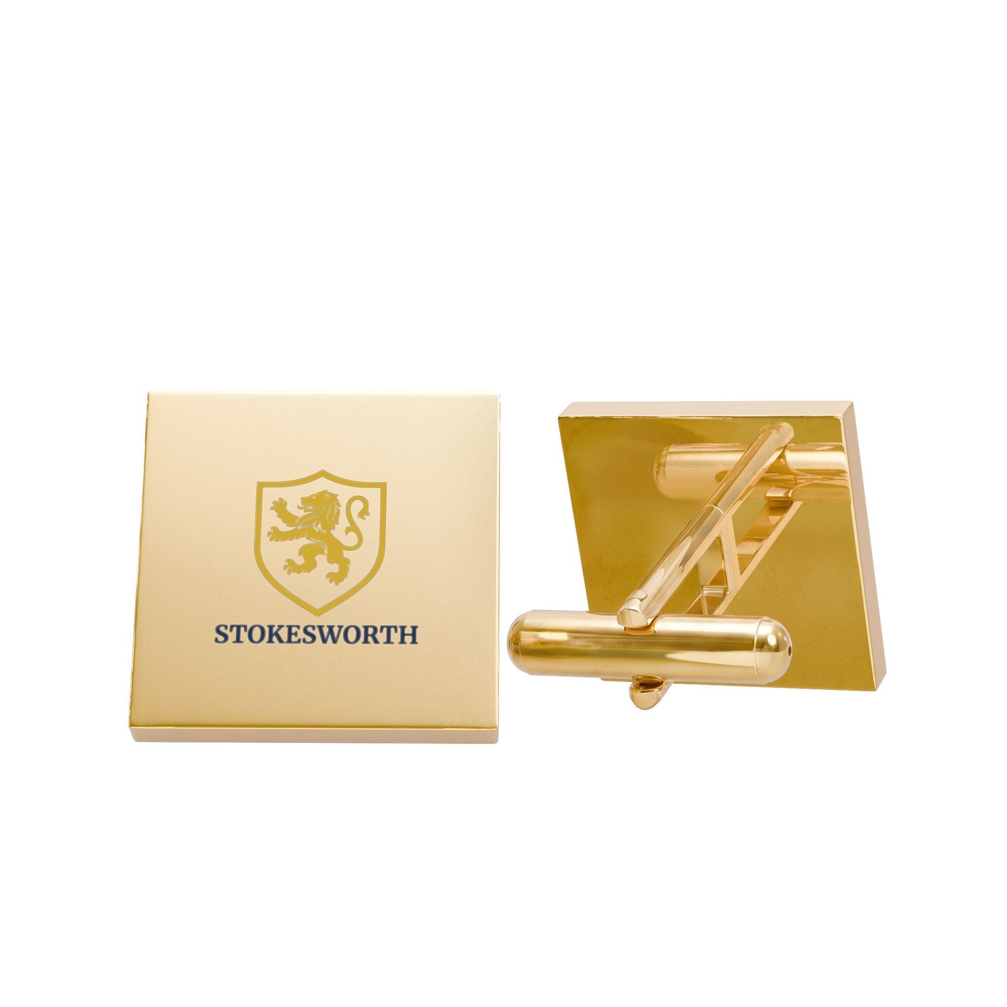 Gold Lion Crest Cufflinks