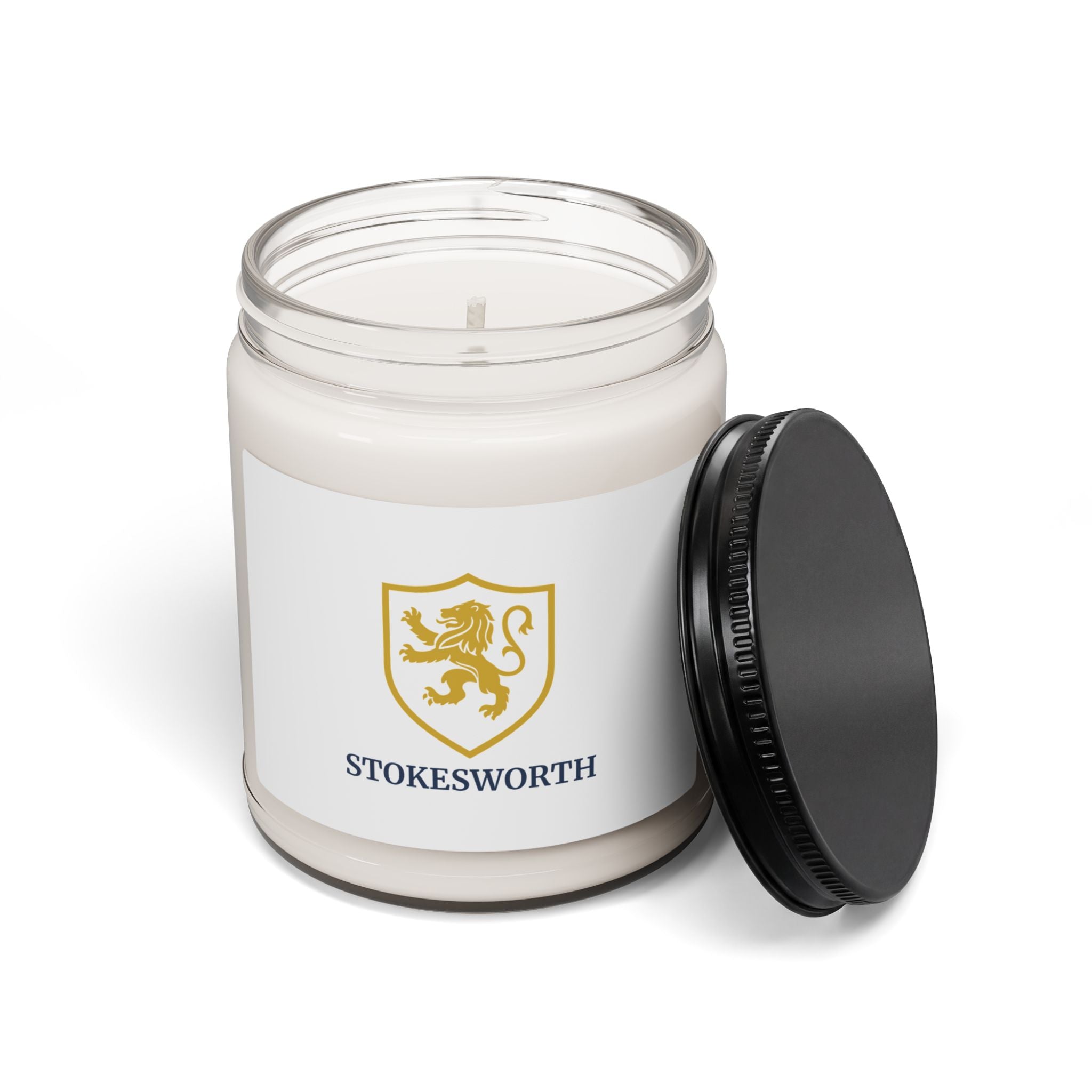 Stokesworth 9oz Scented Soy Candle — Elegant Home Fragrance Jar