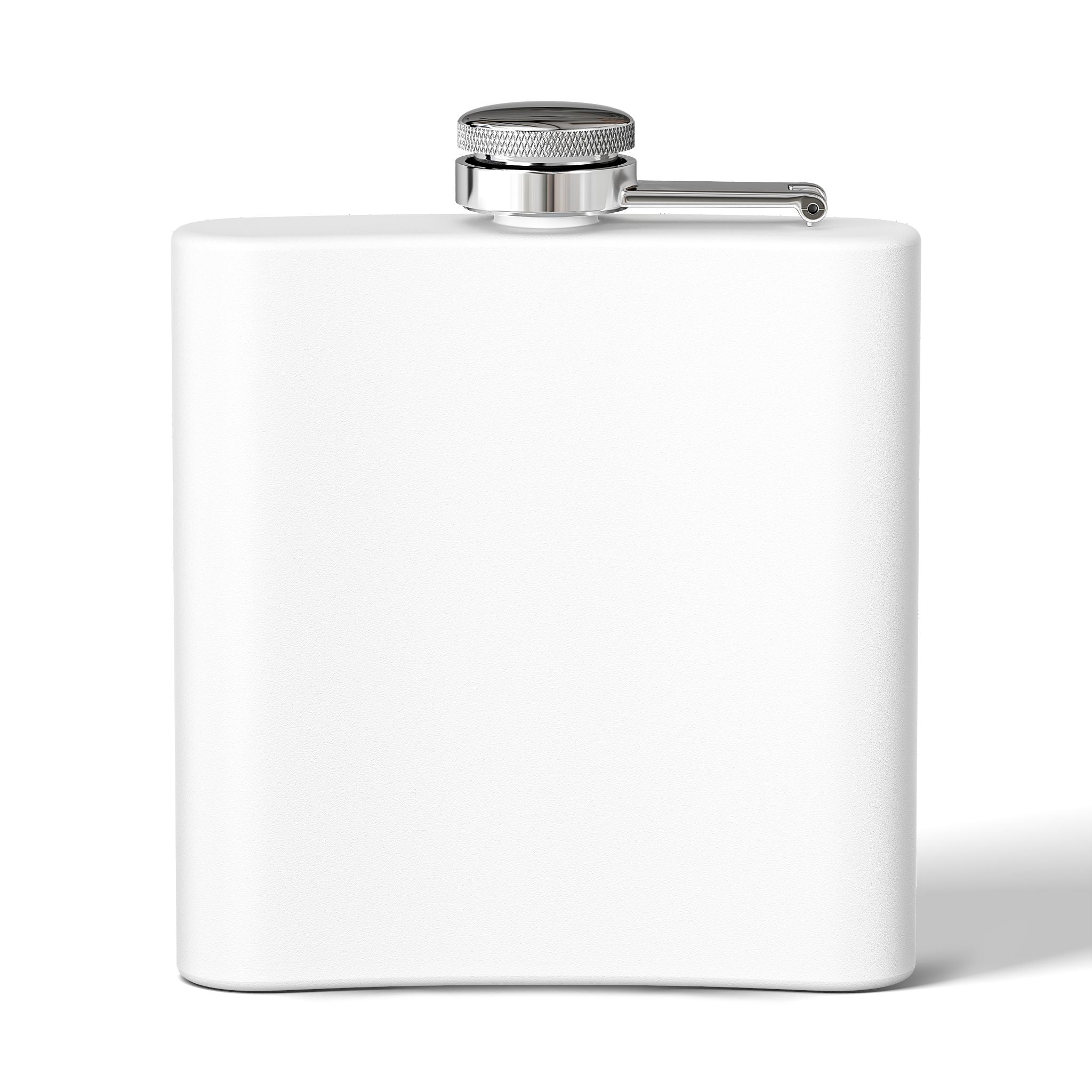 Stokesworth Crest Stainless Steel Flask — 6oz Pocket Hip Flask