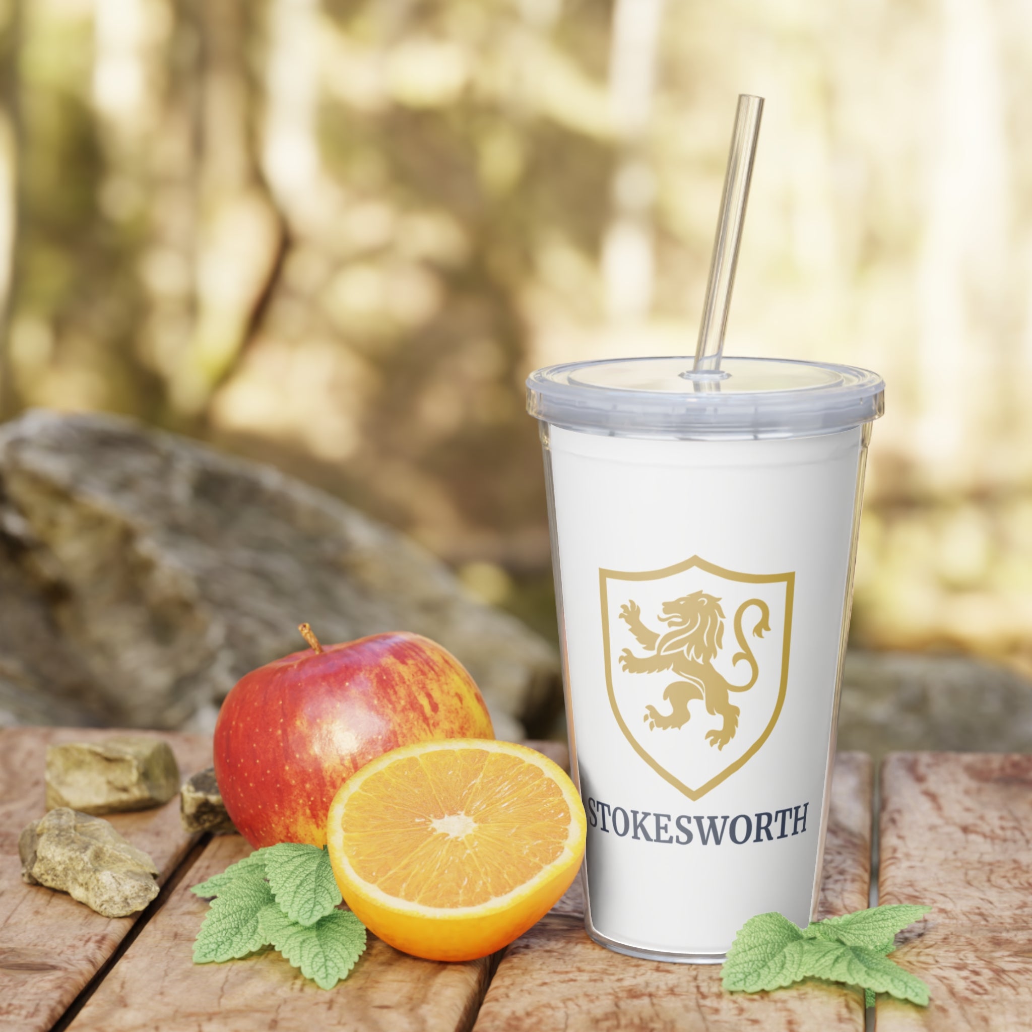 Stokesworth Crest Tumbler with Straw