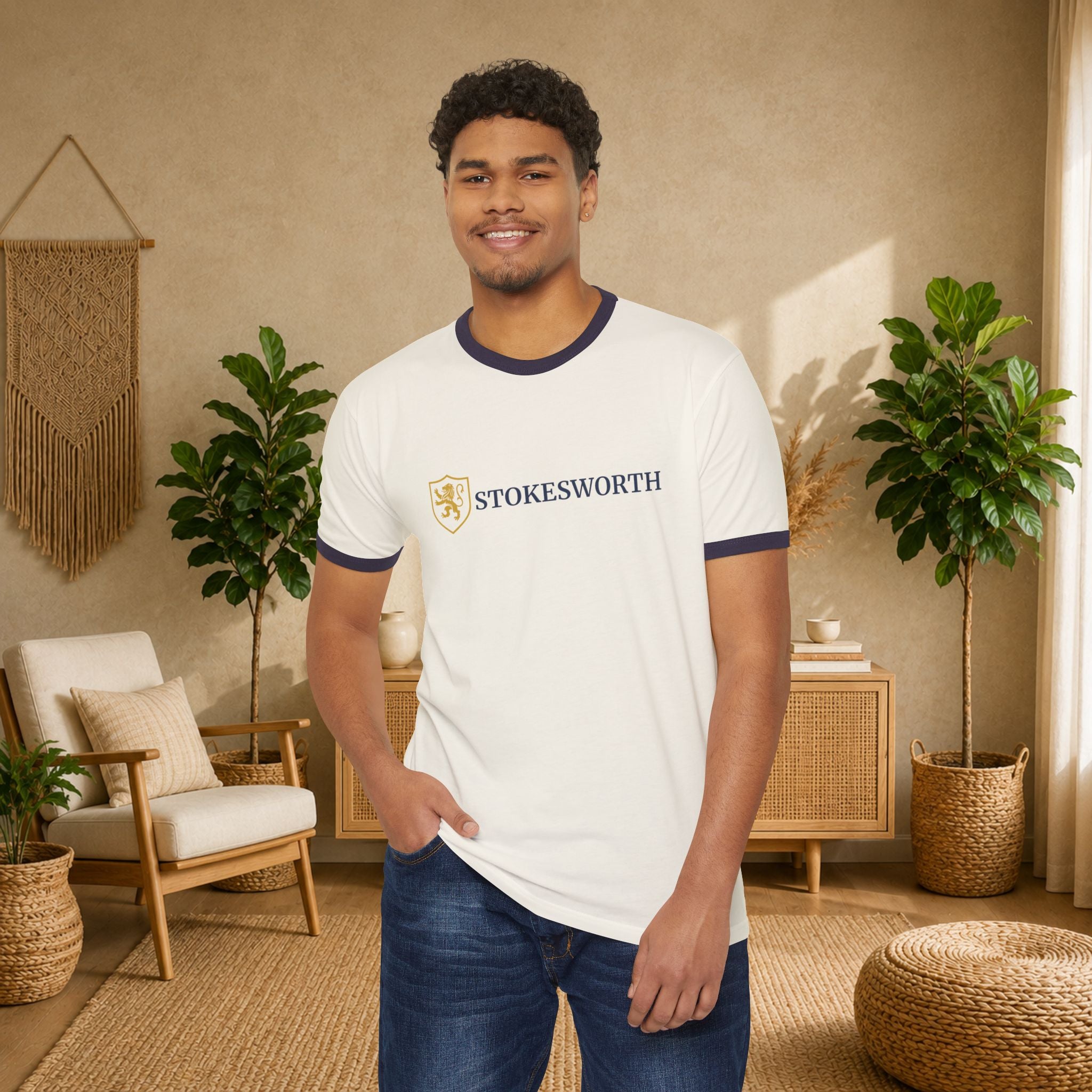 Stokesworth Crest Ringer T-Shirt