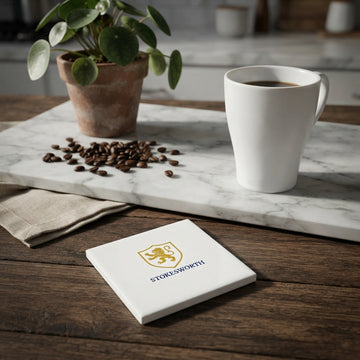 Stokesworth Lion Crest Ceramic Coaster